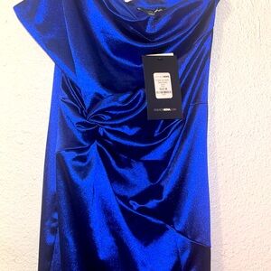 Royal Blue Long Dress from Fashion Nova | Size M | Open Slit | Never Worn